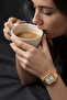 Minimal Gold Women's Wristwatch - 5