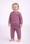 Unisex Boys Girls Kids/Babies Solid Color Ribbed Top and Bottom 2-Piece Set |   Shoulder Buttoned |   Seasonal 2 Yarns