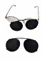 Large round sunglasses clip 5.2x4.7 cm - 4