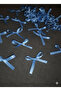 Baby Blue Bow Ornament 6 mm Ribbon 50 Pieces - 8