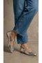 Silver Patent Leather Mary Jane Ballet Flats Stylish Buckle Comfortable Sole Casual Shoes Byndlck01 - 3