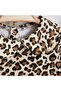 Baby Girl Gift Newborn Baby Leopard Patterned Brown Baggy Cut Jumpsuit and Headband - 5