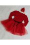 Girl's Red Long Sleeve Polka Dot Birthday Special Day Christmas Gift Evening Dress Casual Princess Dress - 6