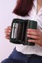 2754 Black detail Genuine leather Women's wallet card holder clutch GREEN - 7