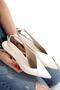 Pointed Toe, Short Heel, Stylish Shoes with a Band on the Back. - 2