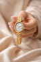 Arbume Women's Oval Case Minimal Thin Strap Gold Women's Wristwatch - 3