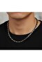 Steel King Necklace Black White