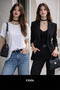 Minimal Black Velvet Choker & Heart Detailed Steel Chain Necklace – Elegant and Stylish Design - 3