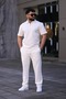 Men's Polo Collar (t-shirt + pants) comfortable fit top and bottom set - 5