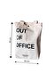 حقيبة قماش مبطنة بطبعة "Out Of Office - 4