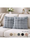 Ultrasoft Plush Decorative Throw Pillow Covers Set of 2 40X40Cm - Soft Textured