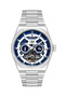 Steel Cord Steel Case Automatic Mechanism Men's Wristwatch Silver-Blue Sddk105 - 5