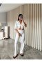 Top Tie-Waist Trouser Set - Ecru - 4