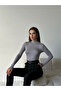 High Collar Fisherman's Blouse Gray - Gray - 3