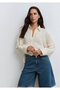 Melinda Real Blue Hazy Dark Jean Shorts 1410144-89745 - 2