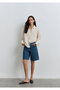 Melinda Real Blue Hazy Dark Jean Shorts 1410144-89745