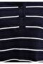 Striped Navy Blue Polo T-Shirt Boxy Fit 1612813-87988 - 6