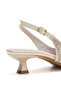 Women's Pearled Short Heeled Evening Dress Wedding Shoes - 5
