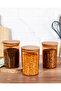 Yuviera 900ml Wooden Lid Storage Container Set of 3