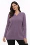 Women's V-Neck Knitwear Flexible Mother's Seasonal Sweater - 2
