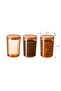 Yuviera 900ml Wooden Lid Storage Container Set of 3 - 5