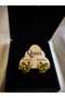 Steel Gold Color Heart Trend Luxury Women Vintage Patterned Modern Design Y2K Earrings - 3