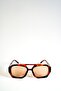 Vhl Leopard Frame Honey Color Glass Sunglasses - 6