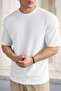 Black and White 2-Pack Oversize Ribbed 100% Cotton Premium Quality Men's T-Shirt - 4