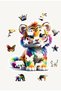 Colorful Friends Special Series, Rocky Kaplan 15 Piece Wooden Puzzle Find & Place Puzzle Baby & Kids Collection - 6