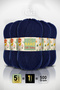 Elit Baby • Navy Blue (10094) • 5-Pack × 100 Gr / 250 m • Baby Yarn • Anti-Pilling, Non-Pilling • Vest, Blanket, Booties