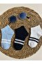 Boys' Circle Patterned Ankle Socks 6 Pairs College Socks - 5