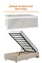 3 Pieces of Bed Base Storage Box Gray 64X45X22 Striped - 2