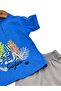 Baby Boy Summer Printed 6-9-12-18-24 Months Baby Set with Shorts - 6