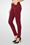 Women Slim Fit Solid Stretchable Denim Jeans, Maroon - 3