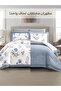 طقم لحاف كينج مكون من 6 قطع - يناسب سريرًا بمقاس 200×200 سم، قابل للعكس ، مطبوع بحافة صلبة، حشوة 350 جرامًا للمتر المربع - 6