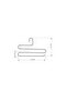 Matte Gold 3-Tier Trouser Hanger for Closet, Clothes, Shawls, Scarves, Stainless Metal - 4