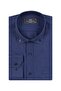 Men's Navy Blue Button down Collar Pocket Slim and Regular Fit Cotton Woven Long Sleeve Shirt - 5
