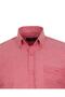 Men's Red Button Collar Pocket Woven Long Sleeve Shirt - 3