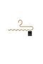 5-Piece Matte Gold Zigzag Hanger for Pants, Shawls, Scarves, Belt Hanger, Closet Organizer - 2
