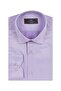 Men's Lilac Cotton Diagonal Fabric Bias Striped Slim and Regular Fit Long Sleeve Shirt - 5