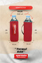 Thermos Cover Neoprene Bottle Cover Thermal Cover for Keeping Hot and Cold with Carrying Strap Red - 3