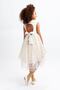 Girl's Ecru Party Dress - 7