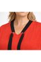 LARGE SIZE AEROBIN FABRIC COLLAR LACE-UP ARM LACE-UP WAIST RUBBER V-NECK WIDE MOLD TREND SET - 5
