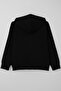 Boy's Cardigan Basic Hooded Zipper Cardigan 6-10 Years, Black - 5