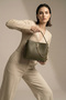 Salen Chain Detailed Multi-Pocket Detachable Crossbody Strap Handbag Khaki - 8