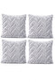 Plush Decorative Throw Pillow Cover Nordic Zigzag-Herringbone Set of 2 / 4 42X42 cm - 2
