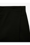 High Waist Pocket Detailed Viscose Blend Mini Skirt with Shorts - 5