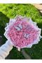 14-Piece Pink Butterfly Satin Rose Bouquet, Non-Fading Flower, Gift Bouquet for Lover & Friend - 2