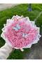 14-Piece Pink Butterfly Satin Rose Bouquet, Non-Fading Flower, Gift Bouquet for Lover & Friend - 7