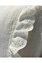 Luxury Scallop Embroidered 100% Cotton 2-Layer Muslin Elastic Baby Sheet and Pillow Set - White - 2